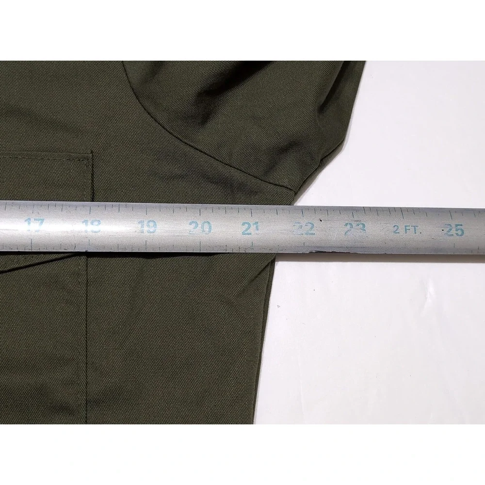 Vintage 1970s US Military Long Sleeve Utility Shirt 8405-00-615-0026 15.5 x 33